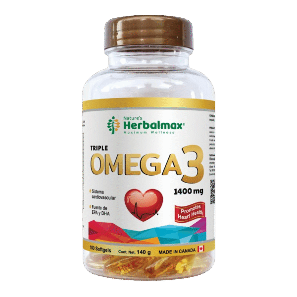 OMEGA 3 Herbalmax 100 Capsulas 1400mg